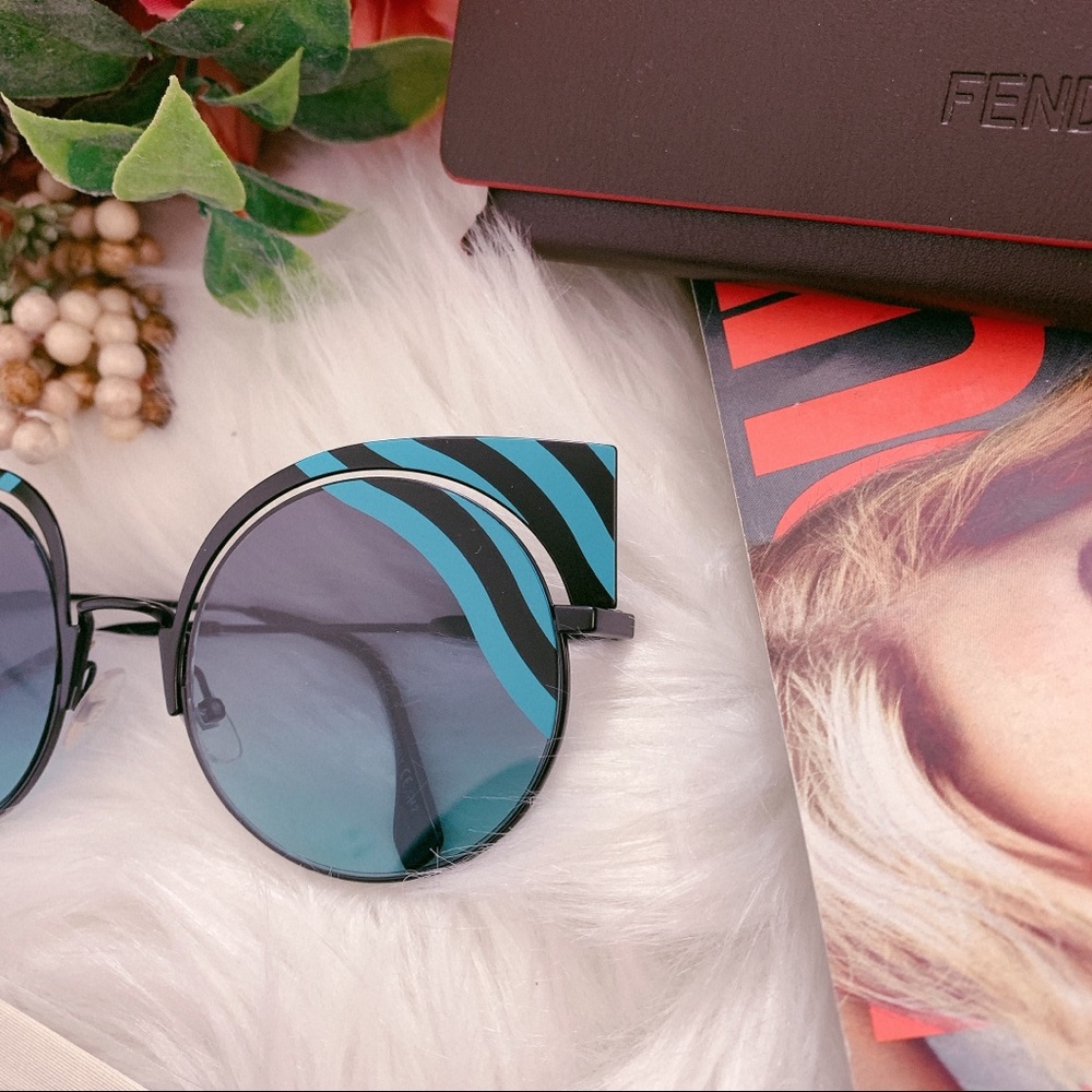FENDI 53mm Cutout Cat Eye Sunglasses - Picture 3 of 8